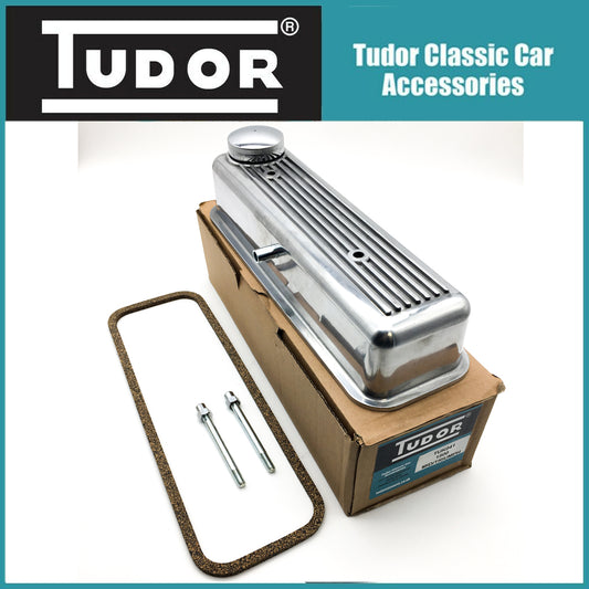Tudor 1500cc Midget / Spitfire Polished Rocker Cover , Gasket , Studs & Cap