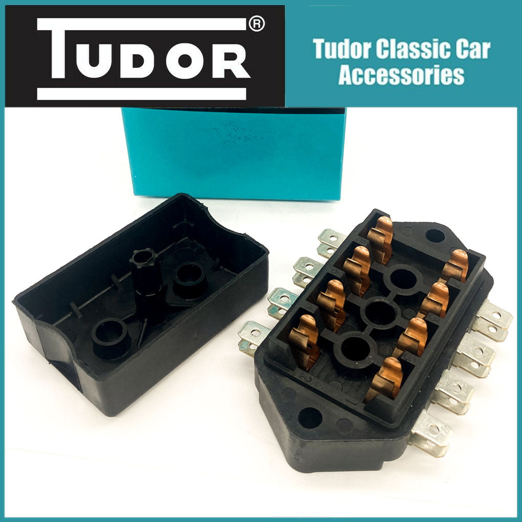 MGB, MGB GT, MGC, Roadster- 4-Line Fuse Box with Lid - 37H4727