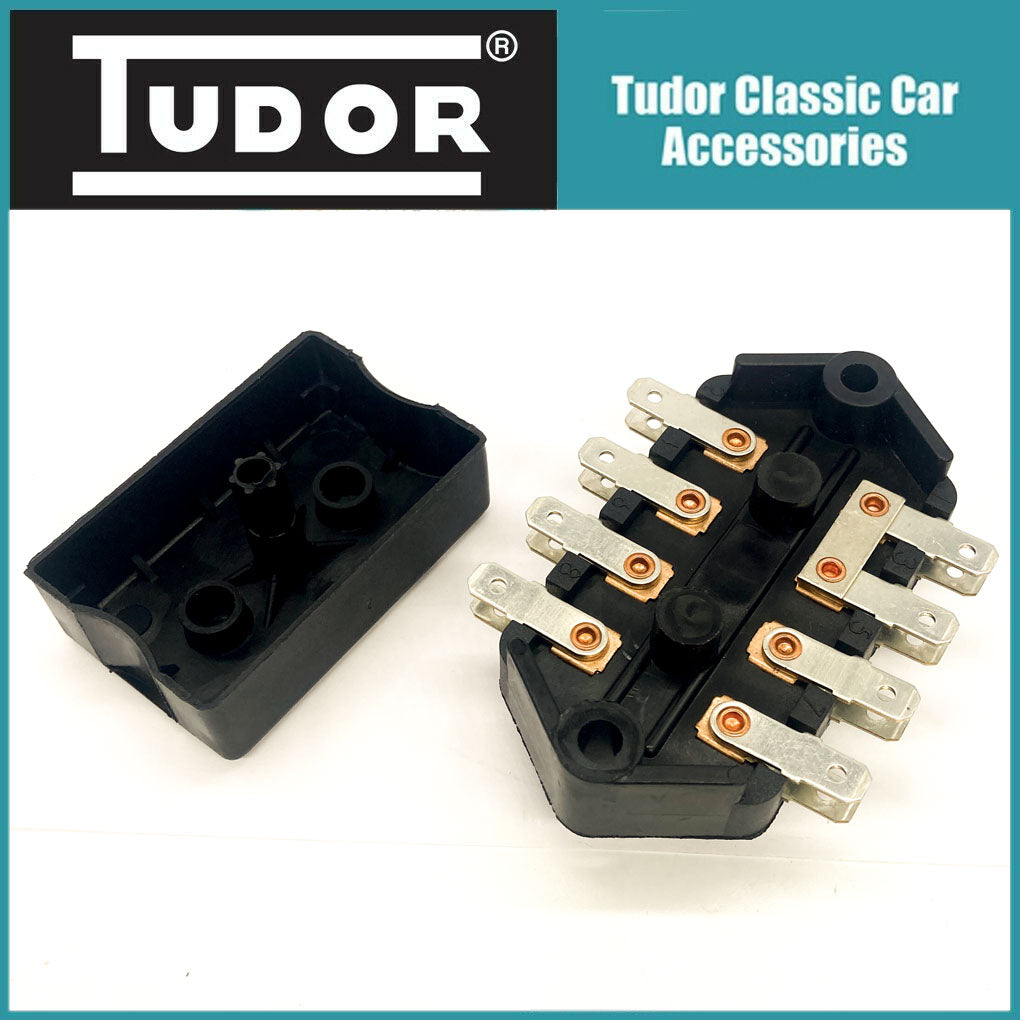 MGB, MGB GT, MGC, Roadster- 4-Line Fuse Box with Lid - 37H4727