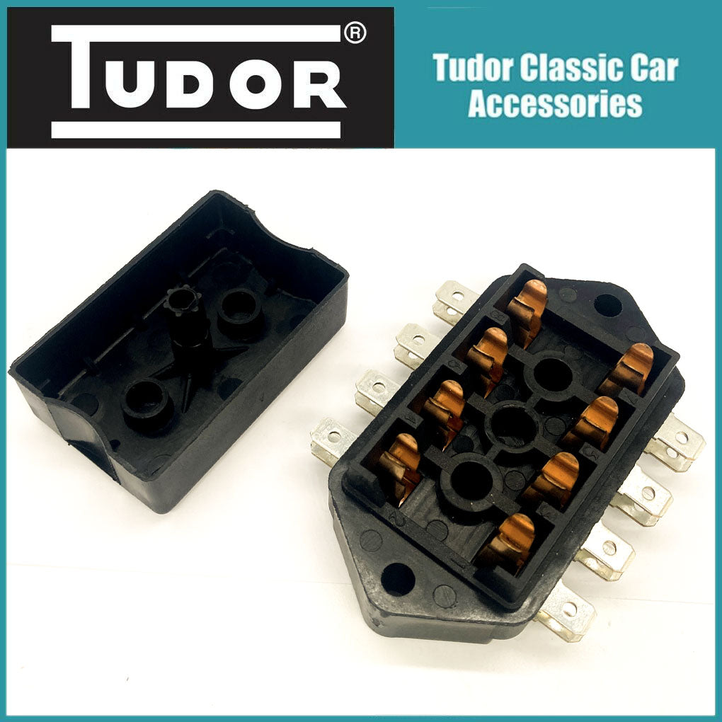 MGB, MGB GT, MGC, Roadster- 4-Line Fuse Box with Lid - 37H4727