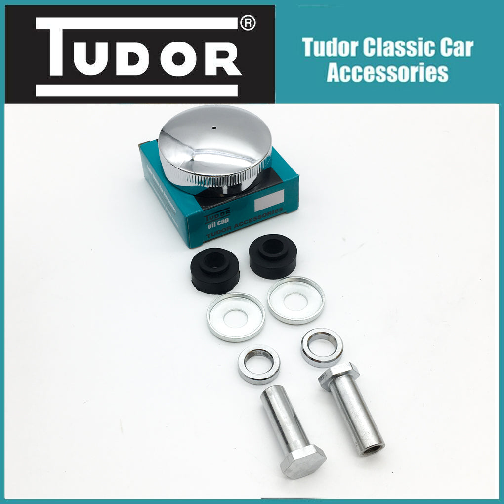Tudor A Series Rocker Cover Complete Polished Overhaul Kit MG Austin Morris BMC