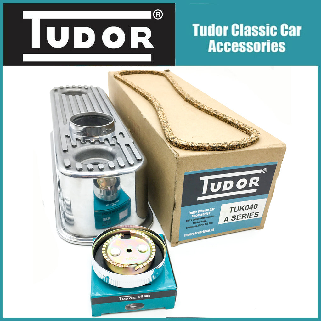 Tudor A Series Rocker Cover Complete Polished Overhaul Kit MG Austin Morris BMC