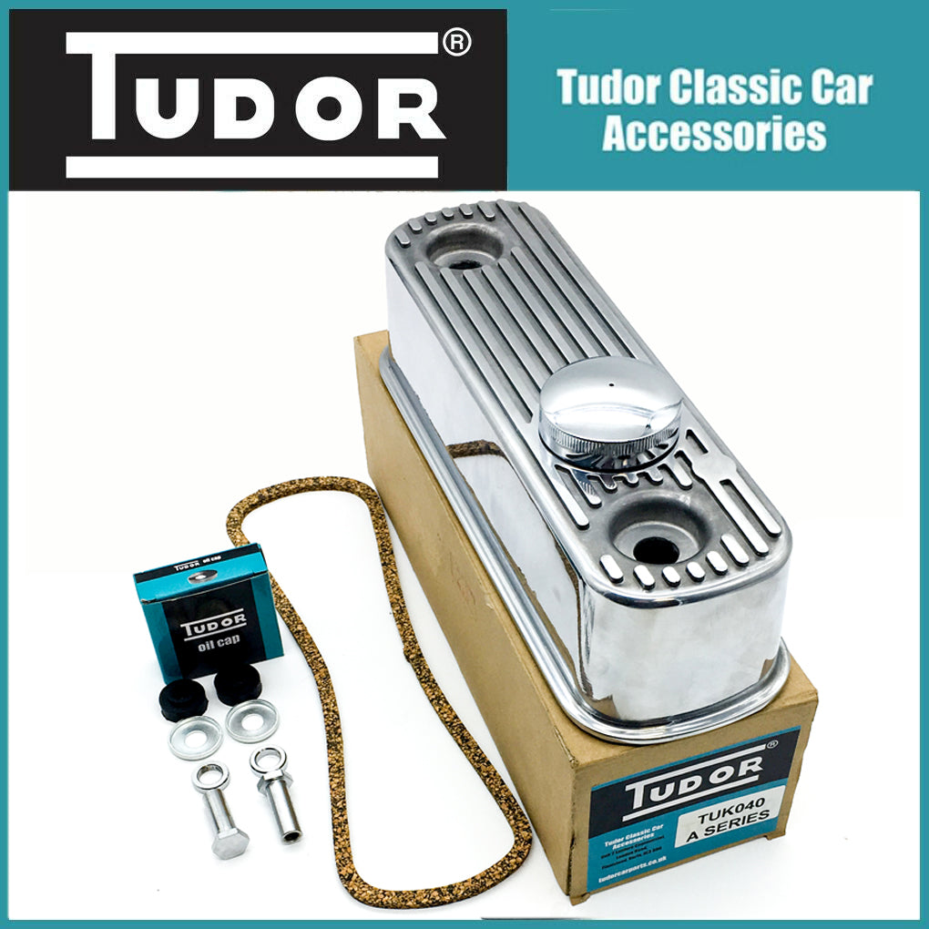 Tudor A Series Rocker Cover Complete Polished Overhaul Kit MG Austin Morris BMC