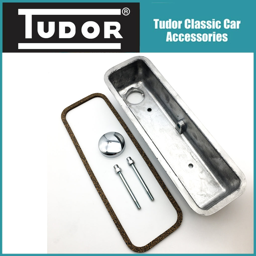 Tudor 1500cc Midget / Spitfire Polished Rocker Cover , Gasket , Studs & Cap