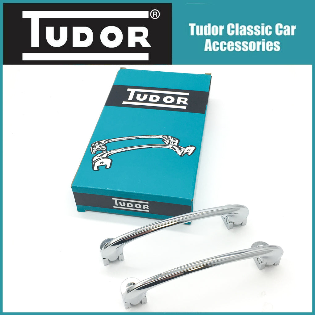 Pair Tudor Chrome Interior Door Pull Handles 650306 LWH106