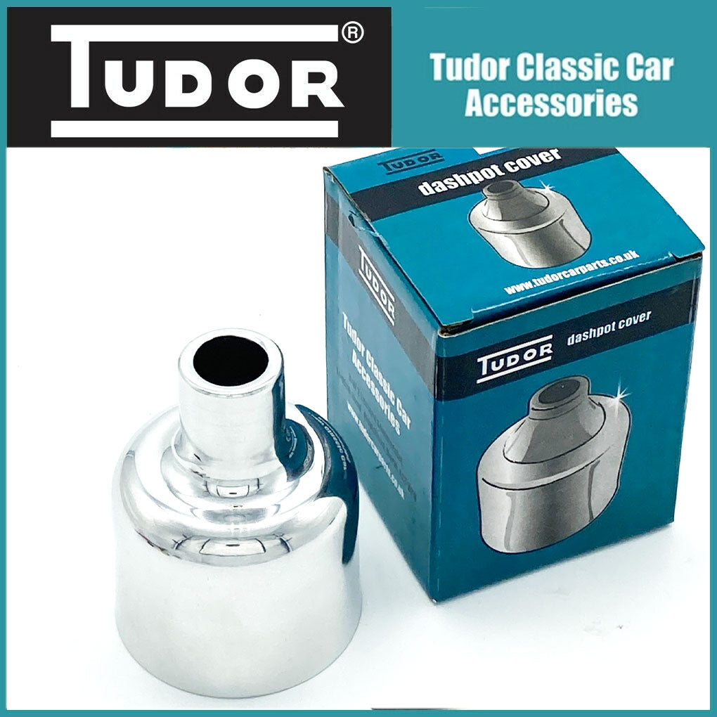 Pair SU Carb Chrome Dashpot Covers for SU HS2 1 1/4 inch Carbs from Tudor