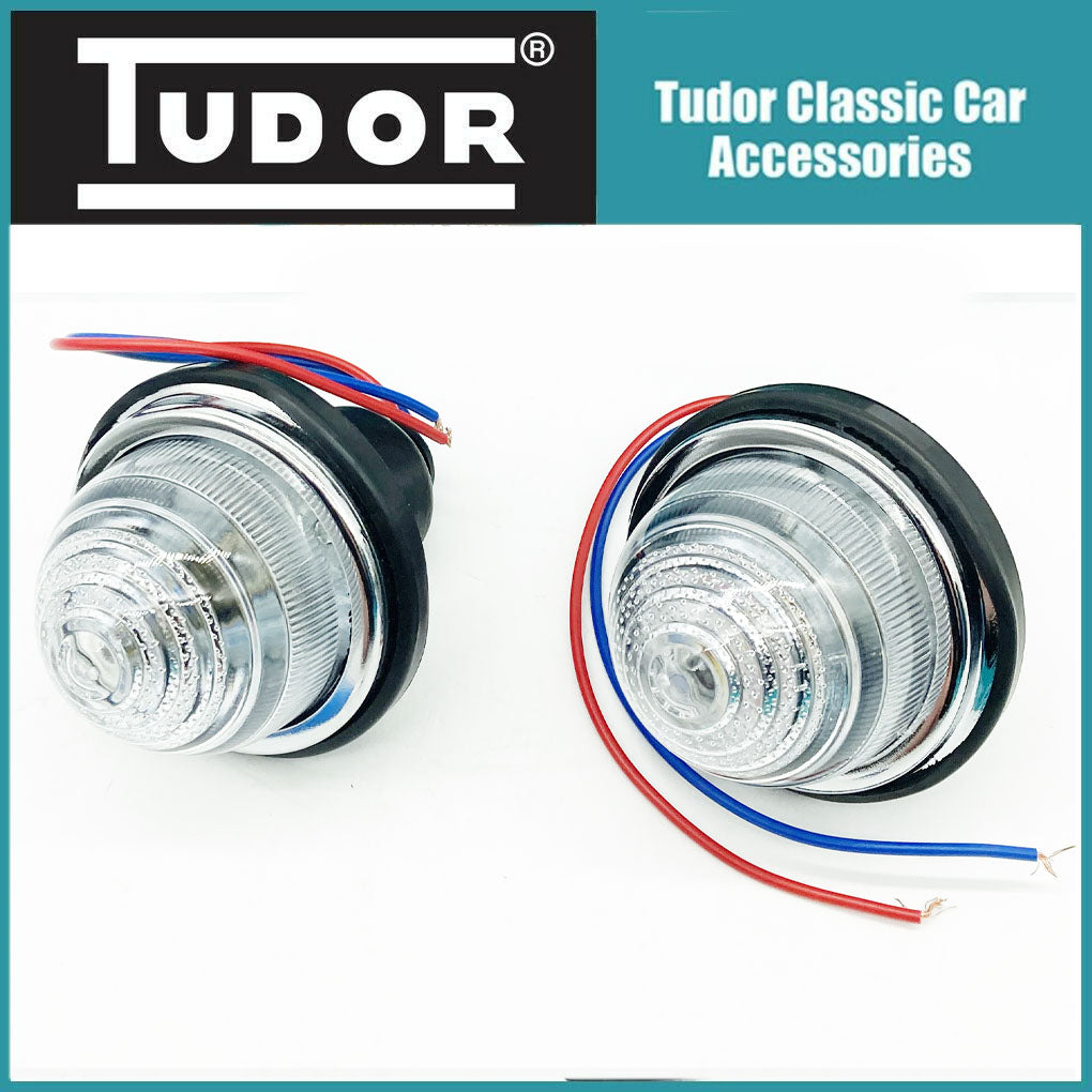 Pair Clear Front Rear Lamps L594