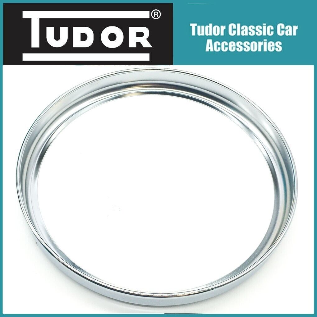 7" Tudor Chrome Headlamp Headlight Rim Bezel Clip Snap On Fit
