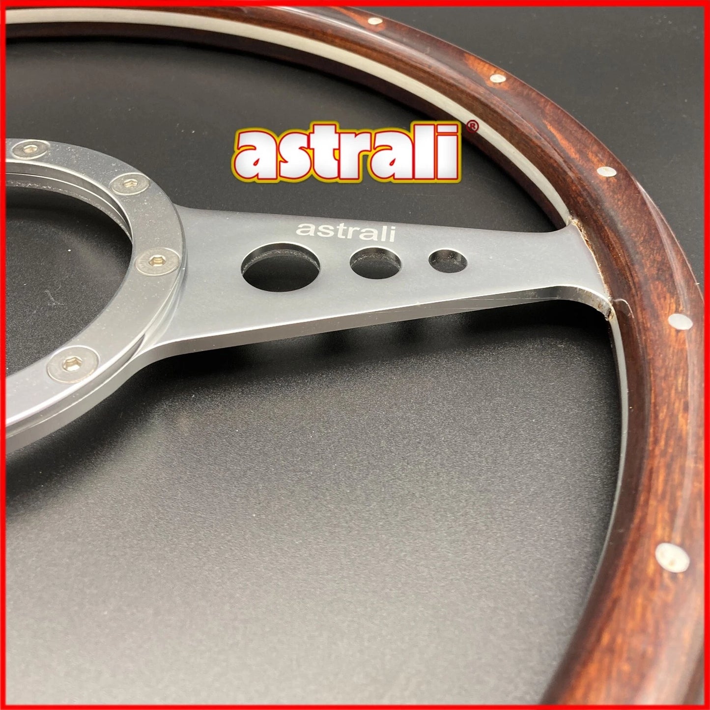 astrali Monza 14 Inch Classic wood Steering wheel
