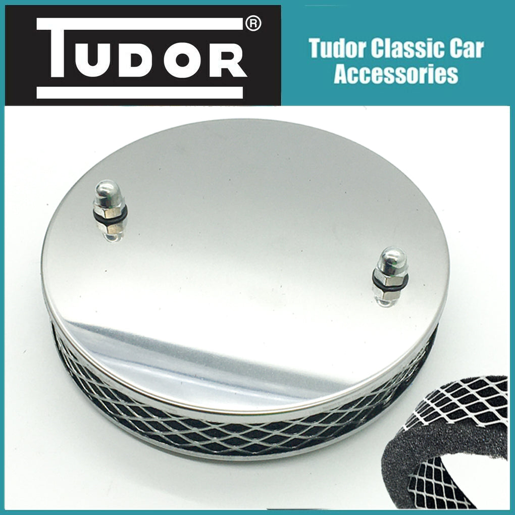 Tudor Pancake High Air Flow Chrome Air Filter For SU HS2 / HS4 / HS6