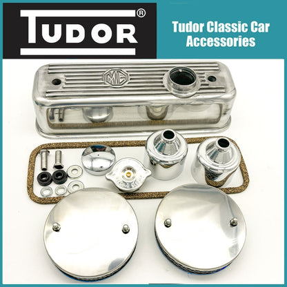 MGB Engine Dress Up Kit Rocker Cover, Air Filter, Dashpot, Rad Cap