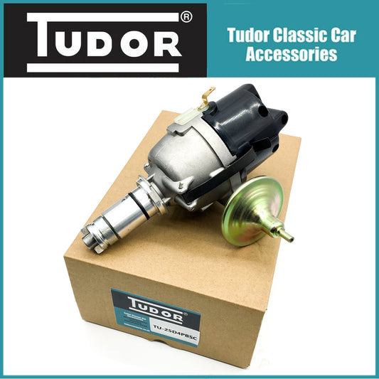 Tudor 25D4 Traditional Lucas Style Points Distributor with Brass cap