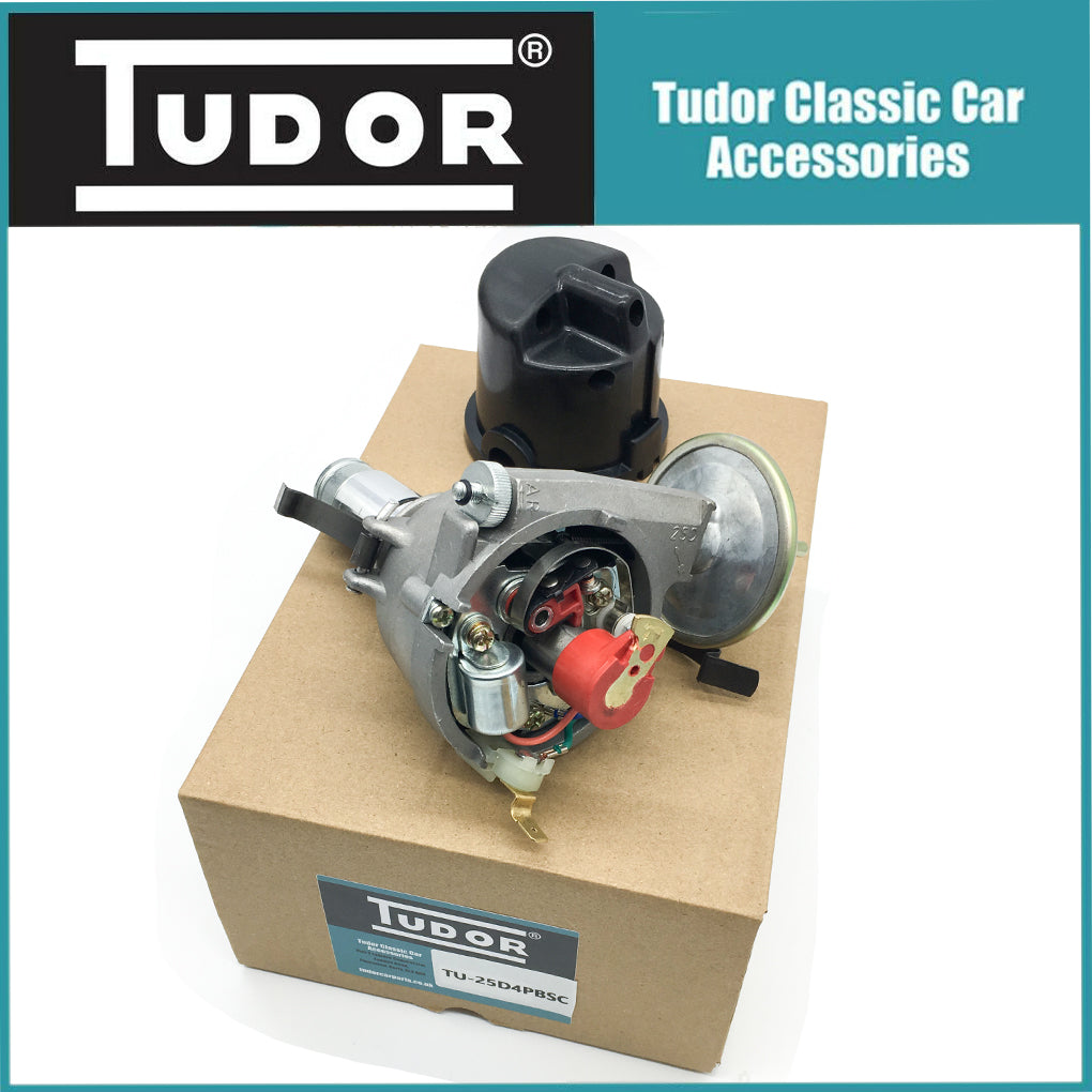 Tudor 25D4 Traditional Lucas Style Points Distributor with Brass cap