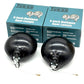 Pair 5" Inch Black Halogen Spot Lamps Tudor