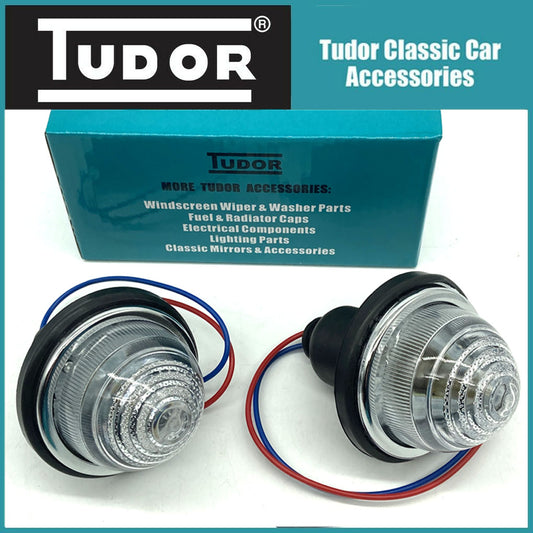 Pair Clear Front Rear Lamps L594