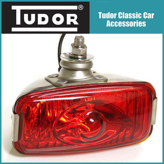 Rear Fog Light Lamp 12v Glass Lens Stainless Steel Body Universal