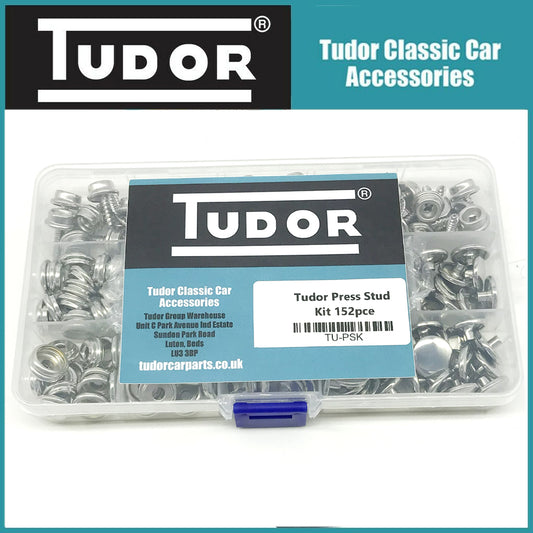 Tudor Heavy Duty Snap Fasteners Press Studs and fitting kit 152 pce