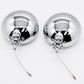 Pair 5" Inch Chrome Halogen Spot Lamps Tudor