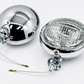 Pair 5" Inch Chrome Halogen Spot Lamps Tudor