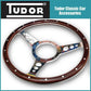 astrali 13 Inch Classic wood Steering wheel semi dished